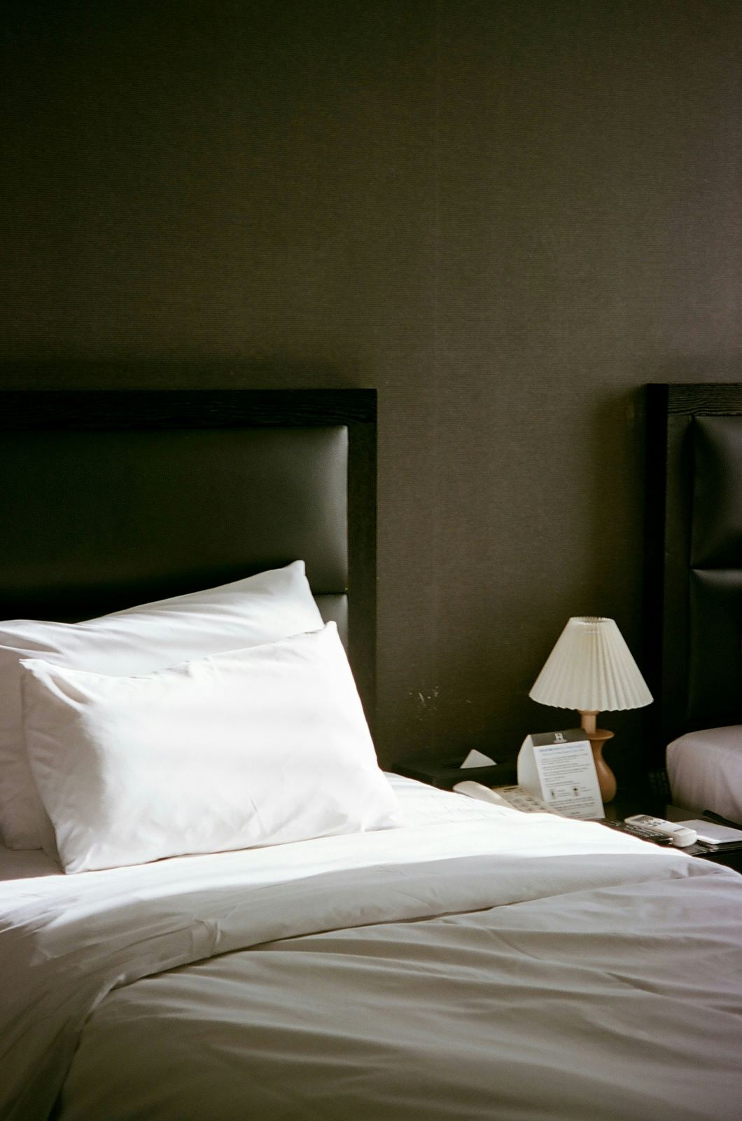 Folded hotel duvet ready for housekeeping